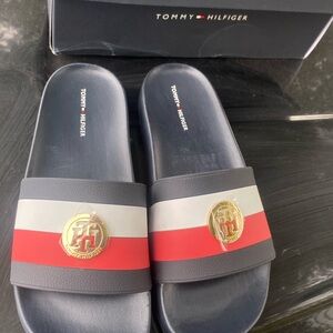 Tommy Hilfiger Men's Navy Slide Sandals